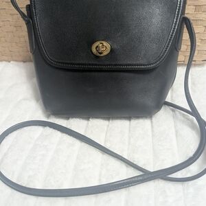 Coach Black Leather Crossbody Bag